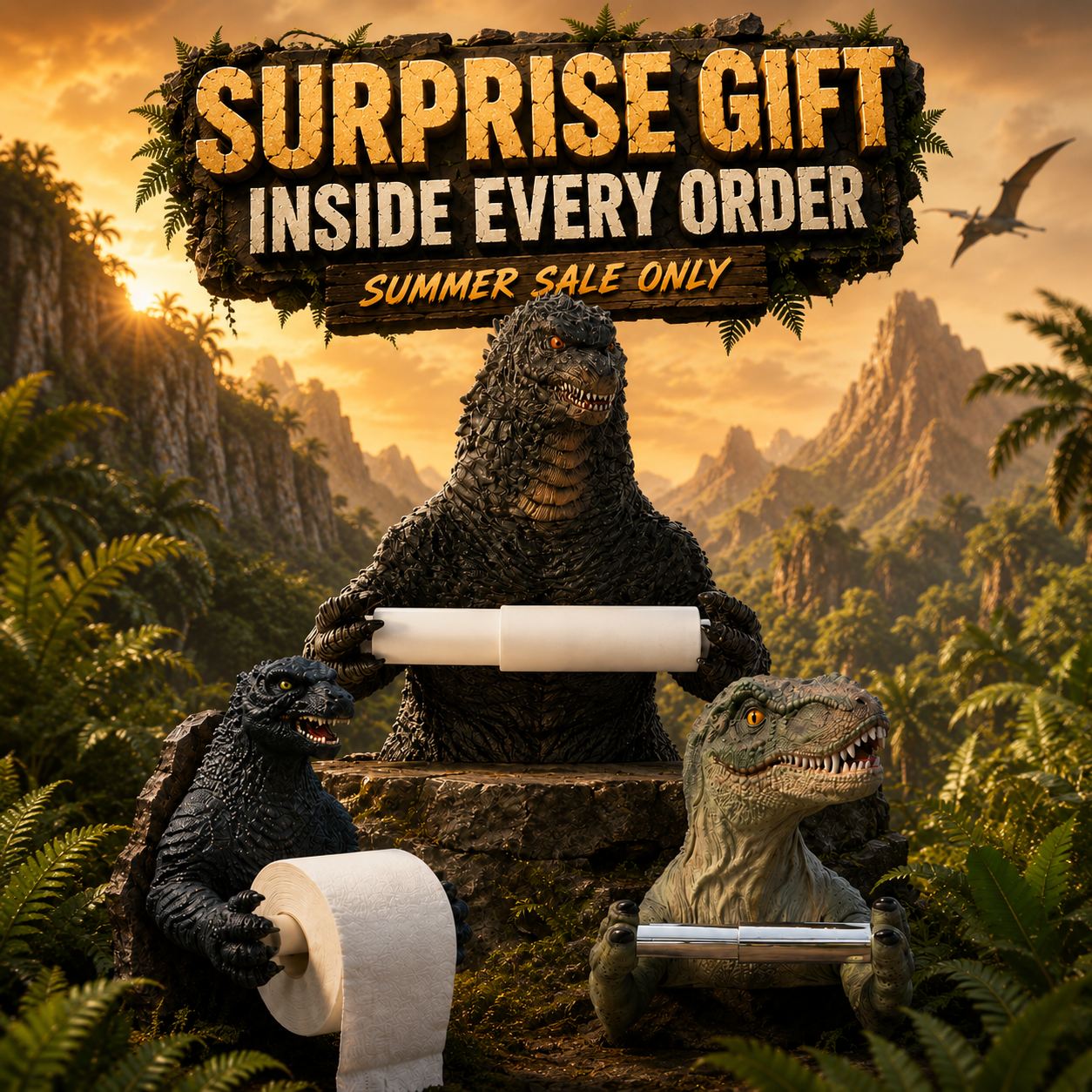 "HolderZilla" Toilet Paper Holders